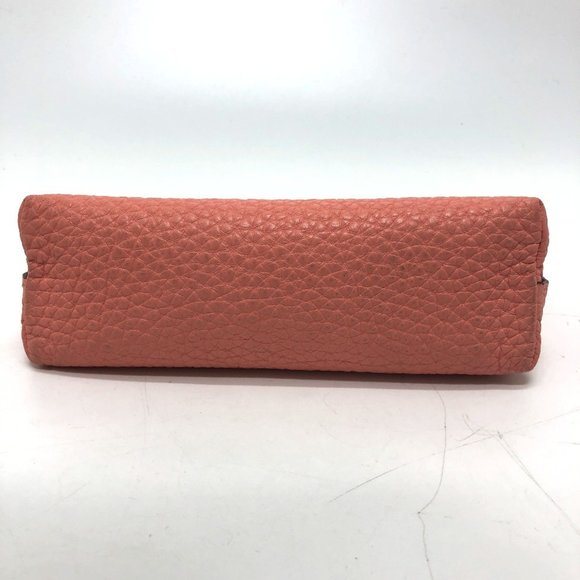 FENDI 8N0114 Selleria Cosmetic Pouch, Leather, Pink, Women's